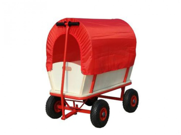 Візок з навісом на пневматичних шинах