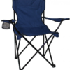 Складний стілець для кемпінгу зелений/синій.