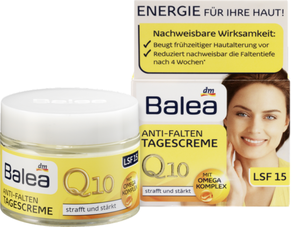 крем для обличчя денний проти зморшок Tagspflege Q10 Anti-Falten Tagescreme