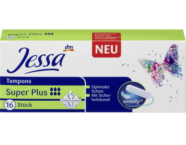 тампони з канавкою всередині Jessa Tampons Super Plus тампони з канавкою всередині Jessa Tampons Super Plus