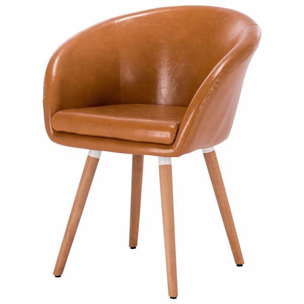 Стілець зі штучної шкіри BH73 (Коричневий)Стілець зі штучної шкіри BH73 (Коричневий)