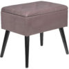 Оксамитовий табурет з місцем для зберігання SH52 (Фіолетовий)Оксамитовий табурет з місцем для зберігання SH52 (Фіолетовий)
