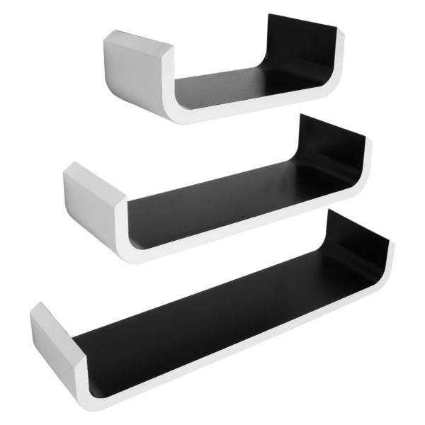 Набір із 3 настінних полиць RG9273 ЧорнийНабір із 3 настінних полиць RG9273 ЧорнийНабір із 3 настінних полиць RG9273 ЧорнийНабір із 3 настінних полиць RG9273 Чорний