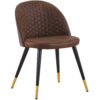 Стілець з тканинним покриттям в стилі античної шкіри BH175 (Коричневий)