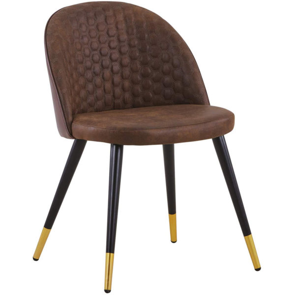 Стілець з тканинним покриттям в стилі античної шкіри BH175 (Коричневий)
