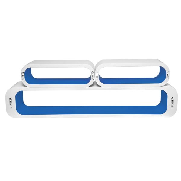 Набір із 3 настінних полиць RG9230 (Синій)Набір із 3 настінних полиць RG9230 (Синій)Набір із 3 настінних полиць RG9230 (Синій)Набір із 3 настінних полиць RG9230 (Синій)