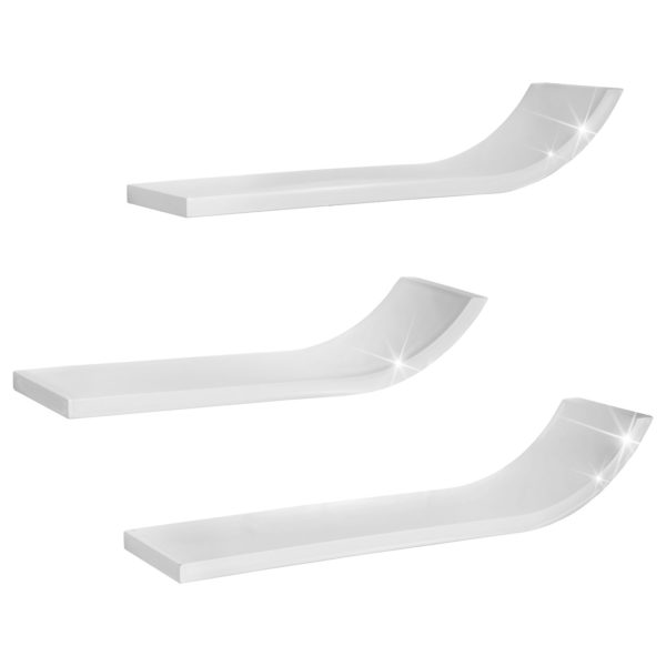 Набір із 3 настінних полиць RG9271 Білий глянецьНабір із 3 настінних полиць RG9271 Білий глянецьНабір із 3 настінних полиць RG9271 Білий глянецьНабір із 3 настінних полиць RG9271 Білий глянець