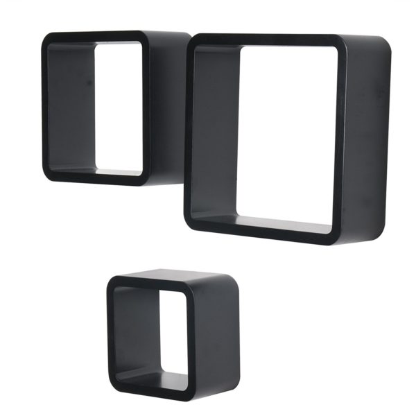 Набір із 3 настінних полиць RG9282 ЧорнийНабір із 3 настінних полиць RG9282 ЧорнийНабір із 3 настінних полиць RG9282 ЧорнийНабір із 3 настінних полиць RG9282 Чорний