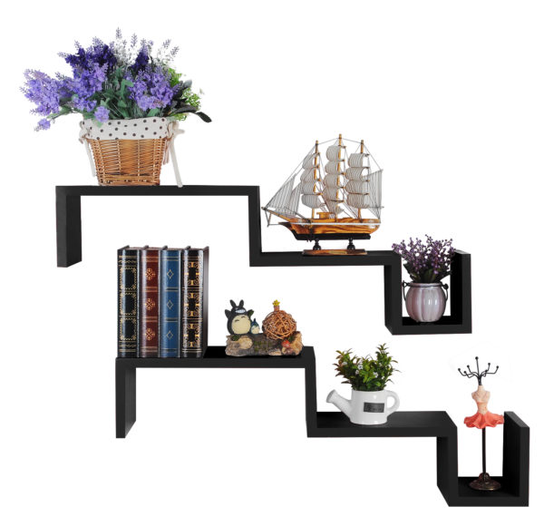 Стінна полиця RG9245 (Чорний)Стінна полиця RG9245 (Чорний)Стінна полиця RG9245 (Чорний)Стінна полиця RG9245 (Чорний)
