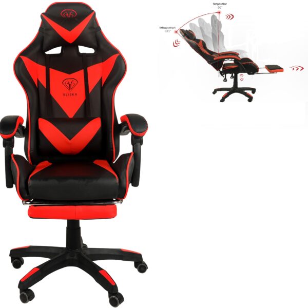 Геймерське крісло ігрове з підставкою для ніг, до 120кг навантаження, з 4D підлокітниками ts-bs815Геймерське крісло ігрове з підставкою для ніг, до 120кг навантаження, з 4D підлокітникамиГеймерське крісло ігрове з підставкою для ніг, до 120кг навантаження, з 4D підлокітникамиГеймерське крісло ігрове з підставкою для ніг, до 120кг навантаження, з 4D підлокітниками