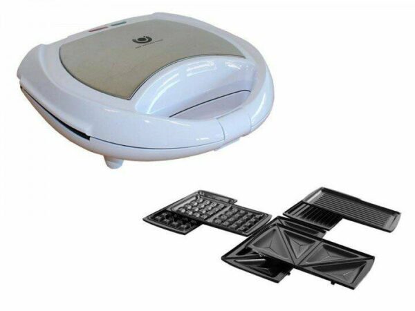 Сендвічниця вафельниця гриль з антипригарним покриттям МультимейкерСендвічниця Вафельниця Гриль з антипригарним покриттям Мультимейкер 3в1 First Austria 634472