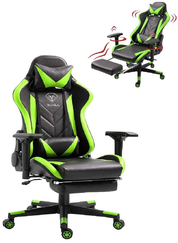 Геймерське крісло ігрове з підставкою для ніг, до 120кг навантаження з Німеччини ts-bs5903Геймерське крісло ігрове з підставкою для ніг, до 120кг навантаження з Німеччини ts-bs5903 зеленийГеймерське крісло ігрове з підставкою для ніг, до 120кг навантаження з Німеччини ts-bs5903 зеленийГеймерське крісло ігрове з підставкою для ніг, до 120кг навантаження з Німеччини ts-bs5903 зелений