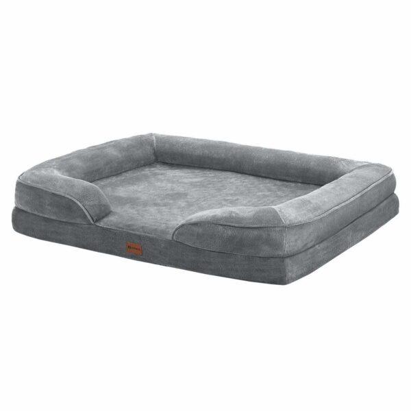 Ортопедична лежанка для собак Sheena XL 105 x 82 см Сірий