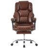 Офісне крісло м'яке з підставкою для ніг Trisens BS09 темно-коричневий НімеччинаОфісне крісло м'яке з підставкою для ніг Trisens BS09 темно-коричневий Німеччина